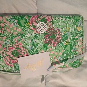 Lilly Pulitzer Green and Pink Travel Wallet